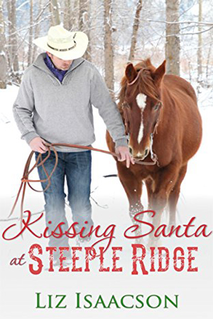 Kissing Santa at Steeple Ridge by Liz Isaacson